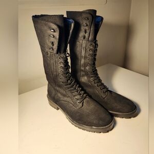 💥 Dolce Vita Military Biker Boots Suede Women's 7.5 NWOB💥BLACK